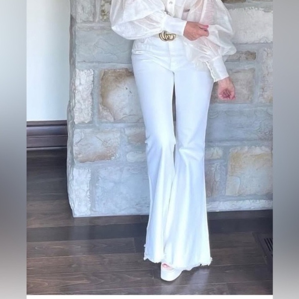 Sportmax Ivory Denim Pants